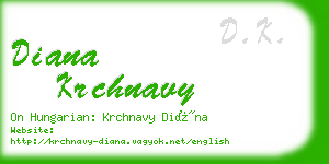 diana krchnavy business card